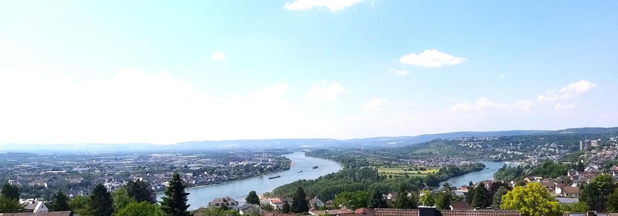 Rheinblick Am Rheinsteig Zur Festung Ehrenbreitstein Mit Balkon Und Sauna Urbar  Екстериор снимка